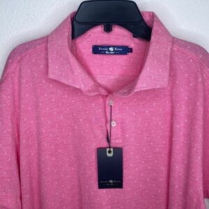 mens stone rose pink polo xl NWT